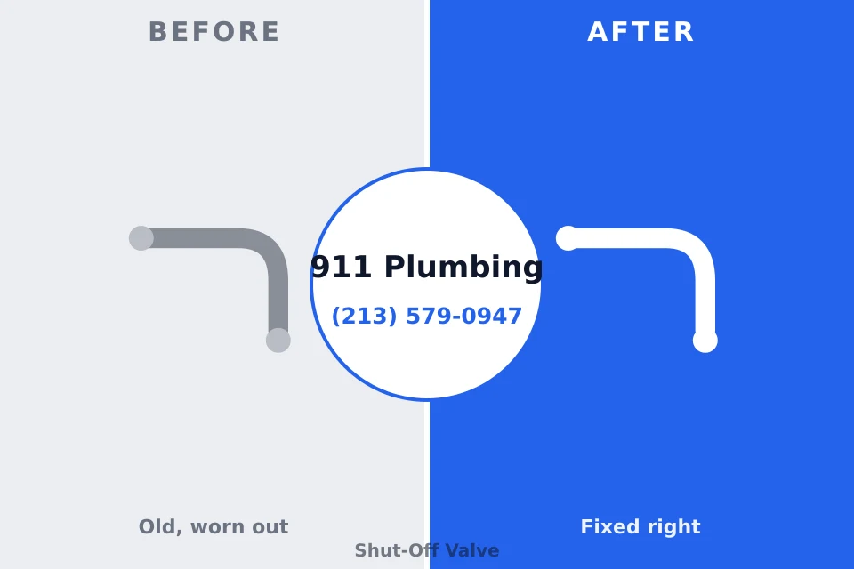 Before and after: plumbing repair South Paris, ME